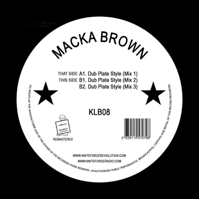 Labello Blanco - Macka Brown - Dub Plate Style EP - KLB08 - 12