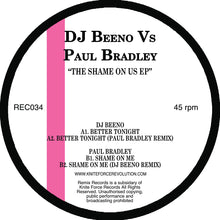 Load image into Gallery viewer, DJ Beeno V’s Paul Bradley - Shame On Us EP  - Remix Records - REC034 - 12&quot; Vinyl