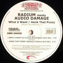 Load image into Gallery viewer, Radium (2) Meets Audio Damage : What U Want / Honk That Pussy (12")