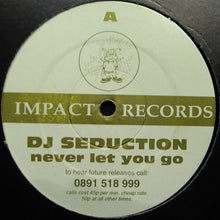 Load image into Gallery viewer, DJ Seduction : Never Let You Go / Here It Comes (Hardcore Heaven Mix) (12")