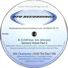 Load image into Gallery viewer, CLSM Feat. Ant Johnson / Chwhynny : Sensory Vision Part 2 / Until The Day I Die (12")