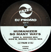 Load image into Gallery viewer, Humanizer : So Many Ways (12", Promo)