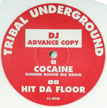 Load image into Gallery viewer, Tribal Underground : Cocaine / Hit Da Floor (12", Promo, Whi)
