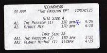 Load image into Gallery viewer, Technohead : The Passion EP (12", EP, Promo)