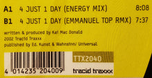 Load image into Gallery viewer, Kai Tracid : 4 Just 1 Day (12", Ltd, Pic)
