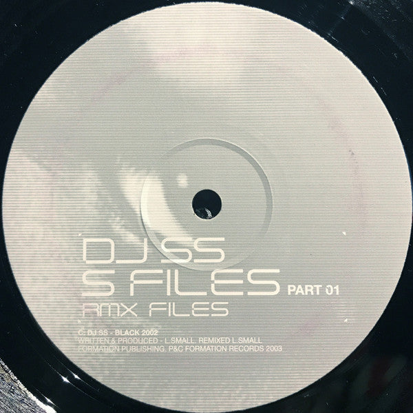 DJ SS - The S-Files Part 1 (RMX Files) - Formation Records - FORM12099 - 2x12" - Vinyl -  Very Good (VG)