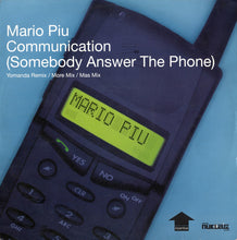 Load image into Gallery viewer, Mario Più : Communication (Somebody Answer The Phone) (12", Single)