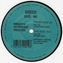 Load image into Gallery viewer, Greed : Give - Me (Hypersonic Remake) (12", Single)
