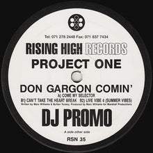 Load image into Gallery viewer, Project One : Don Gargon Comin' (12", Promo)