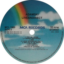 Load image into Gallery viewer, Adamski : Liveandirect (LP, Album)
