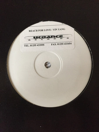 Quest - Reach For Love / Yin Yang - UK Dance - UKD 024 - 12" White Label Promo - Vinyl - Very Good Plus (VG+)