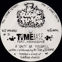 Load image into Gallery viewer, Timebase Feat. Kromozone : Unity / Fireball (12", Promo)