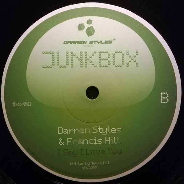 Darren Styles & Francis Hill : Come Running / I Say I Love You (12")