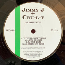 Load image into Gallery viewer, Jimmy J &amp; Cru-L-T : Six Days (Remixes) (12")