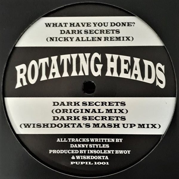Rotating Heads - What Have You Done? / Dark Secrets - Wide Eyed Records - PUPIL 1001 - 12" - Vinyl -  Very Good Plus (VG+)