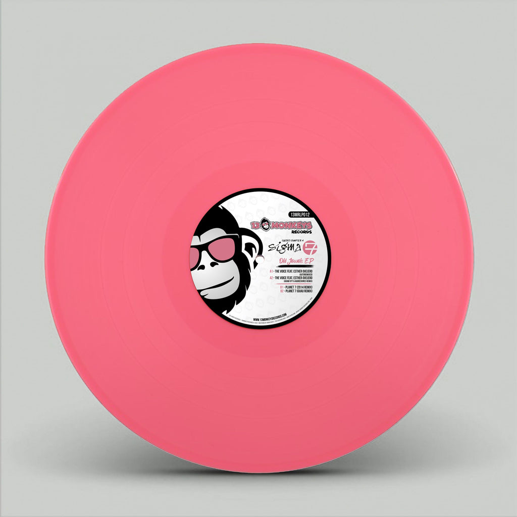 13 Monkeys Records -  SIGMA 7 – OLD JEWELS E.P. – CLASSICS CHAPTER 4 - 4 track 12" Black/Pink Vinyl - 13MRLP012