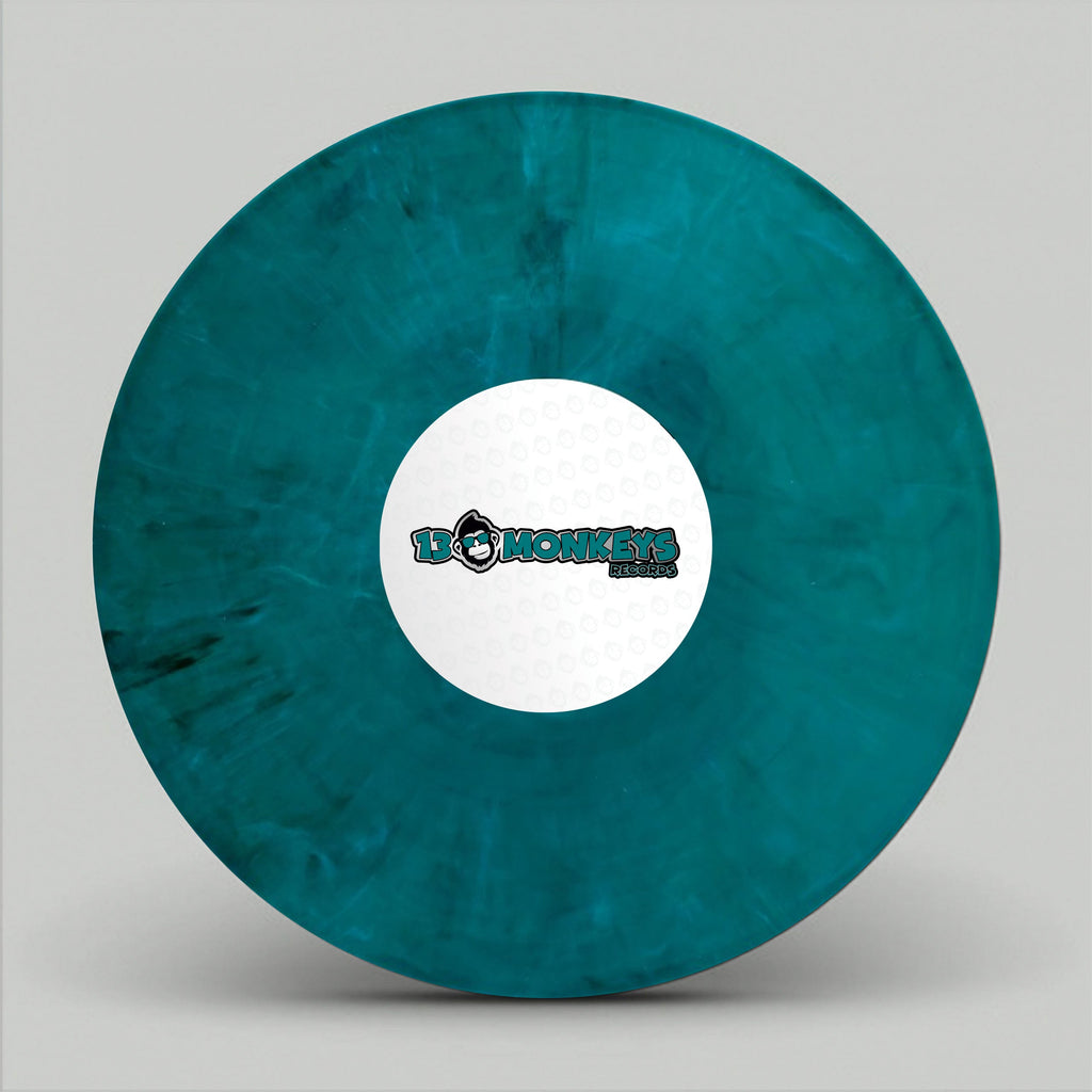 13 Monkeys Records – Fat & Blind – Dancing In The Rain - 13MRLP018 - 12" Green Marbled vinyl