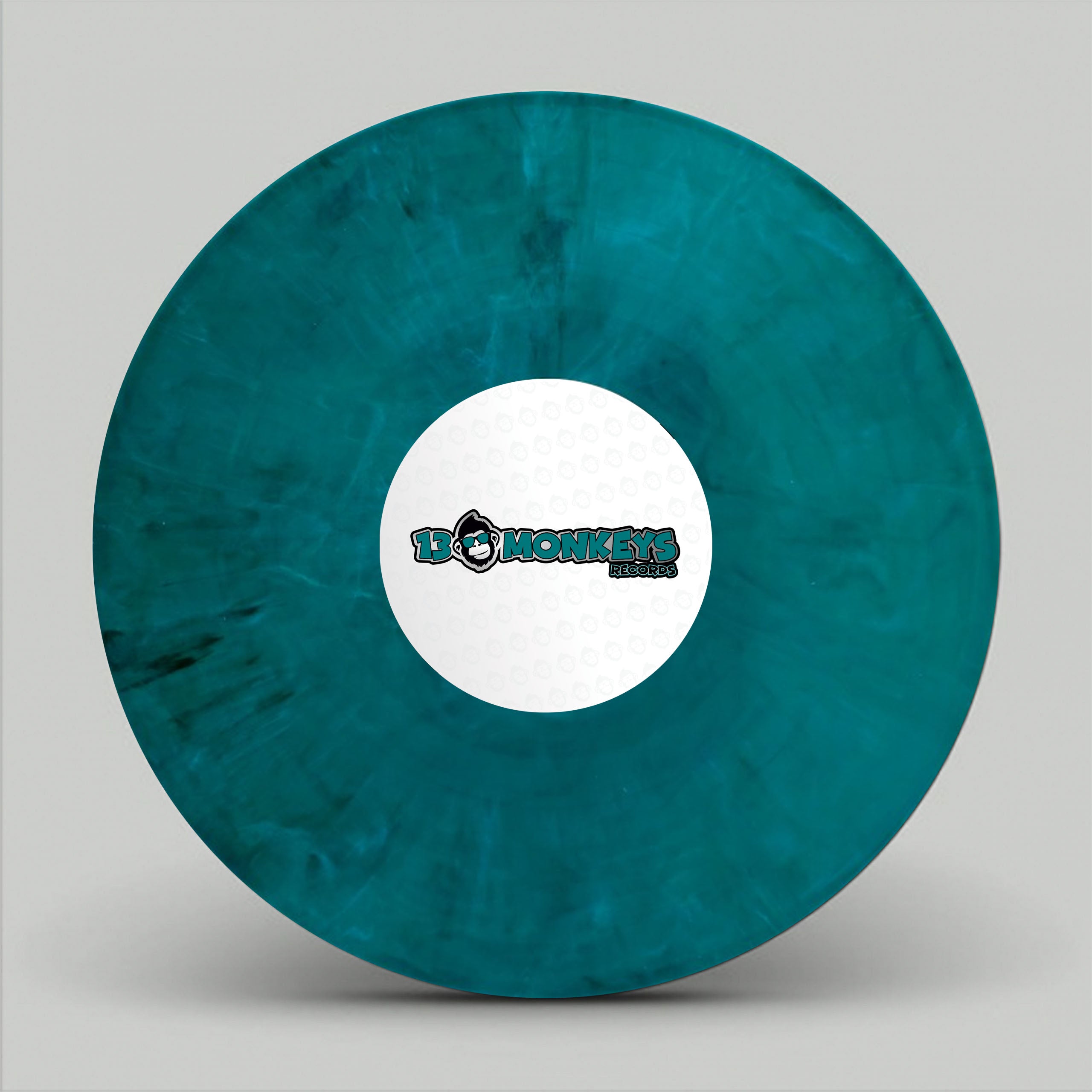 13 Monkeys Records – Fat & Blind – Dancing In The Rain - 13MRLP018 - 12" Green Marbled vinyl