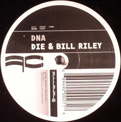 DJ Die & Bill Riley / DJ Die - DNA / Nasty - Full Cycle Records - FCY004 - 12" - Vinyl -  Very Good (VG)