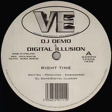 Load image into Gallery viewer, DJ Demo &amp; Digital Illusion : Right Time / Sounds Crazy (12")