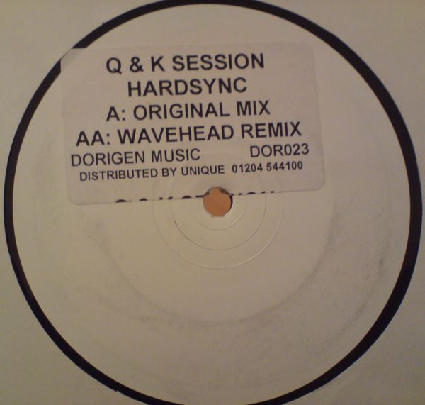 Q & K Session - Hardsync - Dorigen Music - DOR023 - 12" - Vinyl -  Very Good Plus (VG+)