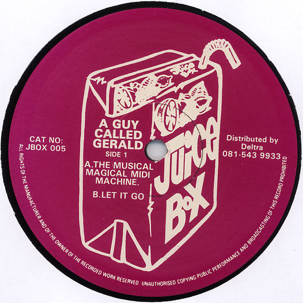 A Guy Called Gerald - The Musical Magical Midi Machine / Like A Drug - Juice Box - JBOX 005 - 12" - Vinyl -  Very Good Plus (VG+)