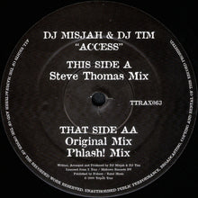 Load image into Gallery viewer, DJ Misjah &amp; DJ Tim : Access (12", D1)