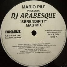 Load image into Gallery viewer, Mario Piu'* Presents DJ Arabesque : Serendipity (12")