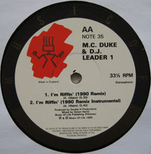 Load image into Gallery viewer, MC Duke &amp; DJ Leader 1 : The Final Conflict / I'm Riffin' 1990 Remix (12")