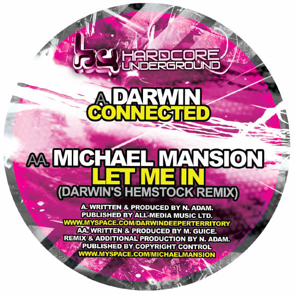 Darwin / Michael Mansion : Connected / Let Me In (Darwin's Hemstock Remix) (12")