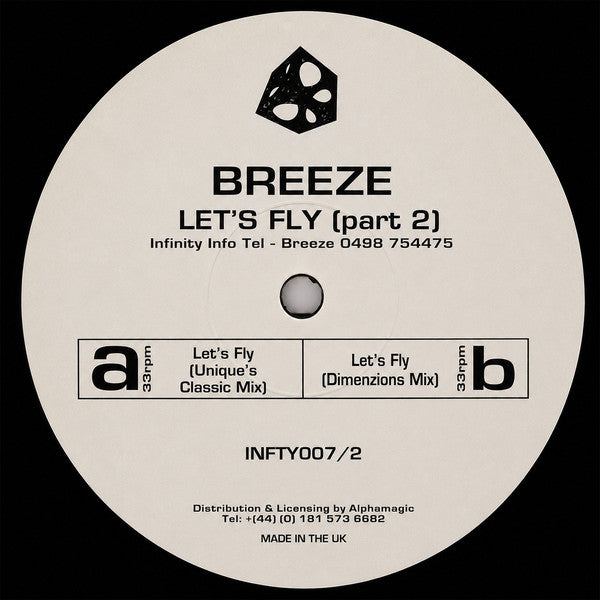DJ Breeze - Let's Fly (Part 2) - Infinity Recordings - INFTY007/2