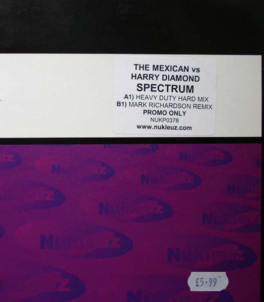 The Mexican Vs. Harry Diamond - Spectrum - Nukleuz - NUKP0378 - 12" - Vinyl - Very Good (VG)