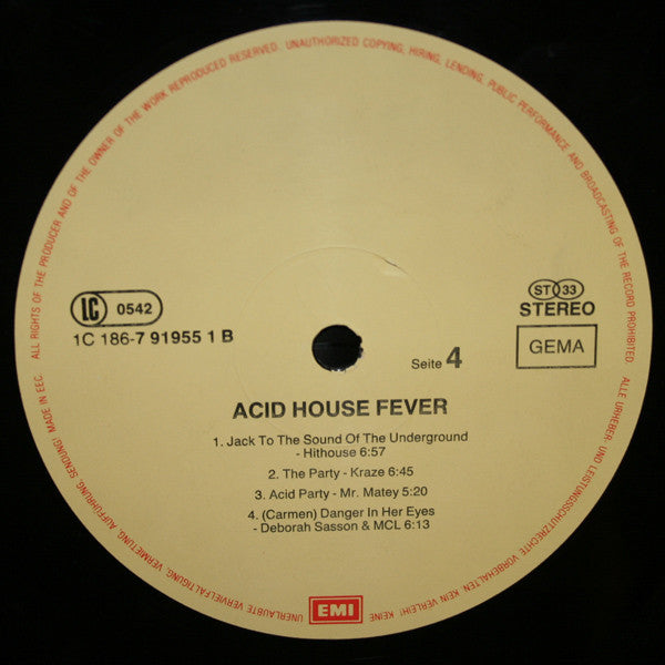 Various : Acid House Fever (2xLP, Comp)