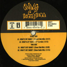Load image into Gallery viewer, Snoop Dogg : What's My Name? (12", Single)
