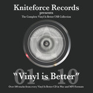 Various : Kniteforce Records Presents The Complete Vinyl Is Better USB Collection (M/Stick + 118xFile, WAV)
