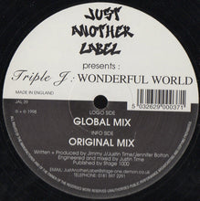 Load image into Gallery viewer, Triple J : Wonderful World (12")