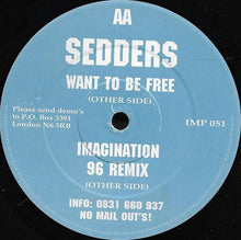 Load image into Gallery viewer, Sedders : Want To Be Free / Imagination 96 Remix (12")