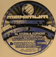 Load image into Gallery viewer, Storm &amp; Euphony / Seduction &amp; Al Storm : Wheres Your Head At (Seduction &amp; Al Storm Remix) / Louder (Orbit1 Remix) (12")