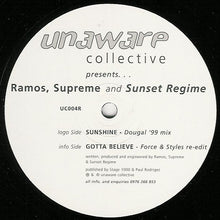 Load image into Gallery viewer, Ramos, Supreme &amp; Sunset Regime : Sunshine / Gotta Believe (Remixes) (12")