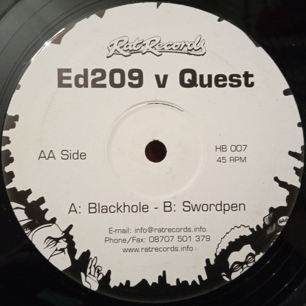 Ed209 v Quest* : Blackhole / Swordpen (12")