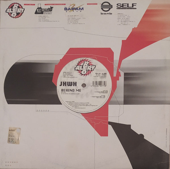 JHWH - Behind Me - Red Alert - RED 255 - 12" - Vinyl -  Near Mint (NM or M-)
