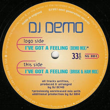 Load image into Gallery viewer, DJ Demo : I've Got A Feeling (12")