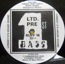 Load image into Gallery viewer, Longsy D : Things Just Don't Make Sense (Dangerous Remix) (12", Ltd, Promo)