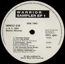 Load image into Gallery viewer, Various : Warrior Sampler EP 1 (12", EP, Smplr)