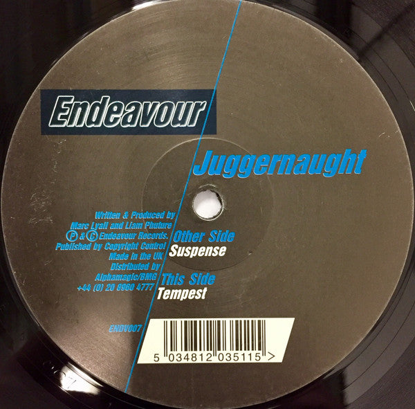 Juggernaught - Suspense / Tempest - Endeavour - endv 007 - 12" - Vinyl -  Very Good (VG)
