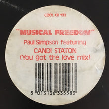 Load image into Gallery viewer, Paul Simpson Featuring Candi Staton : Musical Freedom (You Got The Love Mix) (12")