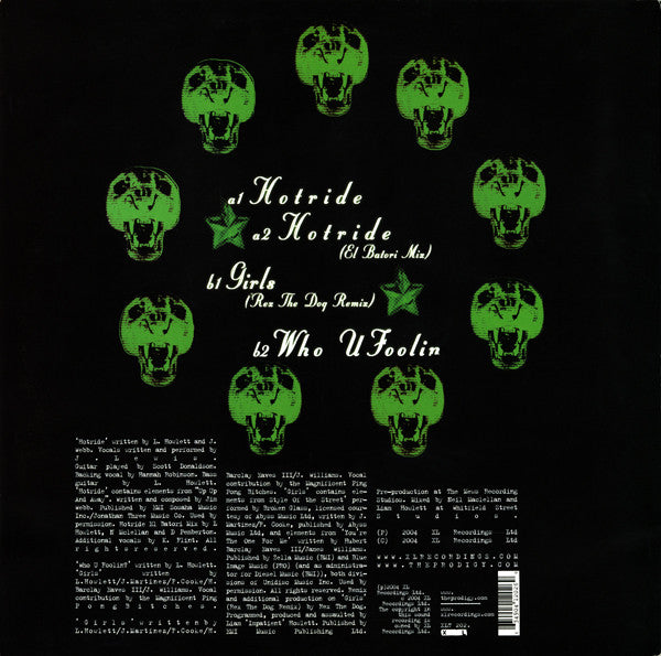 The Prodigy - Hotride EP - XL Recordings - XLT 202