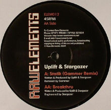 Load image into Gallery viewer, DJ Uplift &amp; Stargazer (2) : Statik (Gammer Remix) / Breakthru (12")
