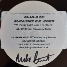 Load image into Gallery viewer, M-Ulate : M-Pathic E.P. 2025 (12", EP, Ltd, TP, W/Lbl, Sti)