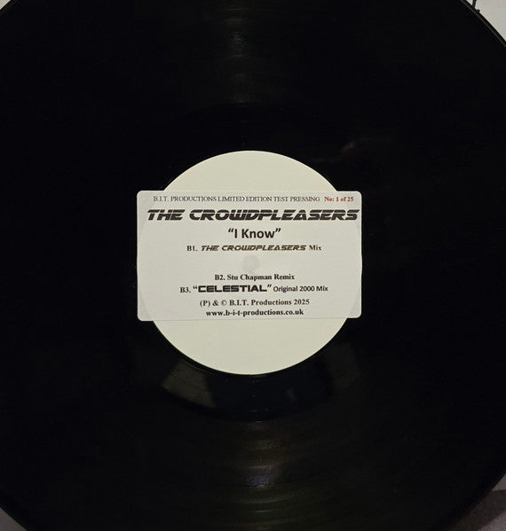 The Crowdpleasers : I Want You To Know 30th Anniversary E.P. (12", EP, Ltd, Num, Promo, TP)
